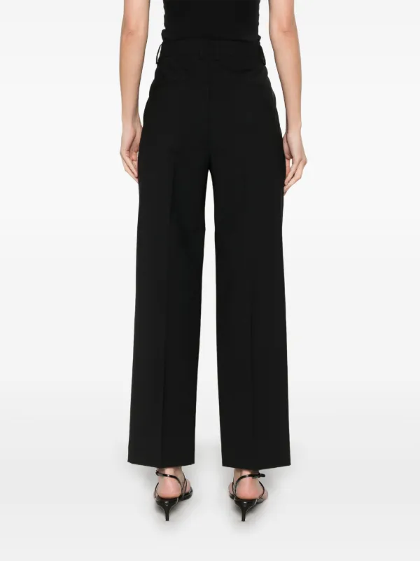 パンツ THEORY Women Straight Pants L1009211 001 Black Theory high-waisted straight-leg Trousers | Black | FARFETCH