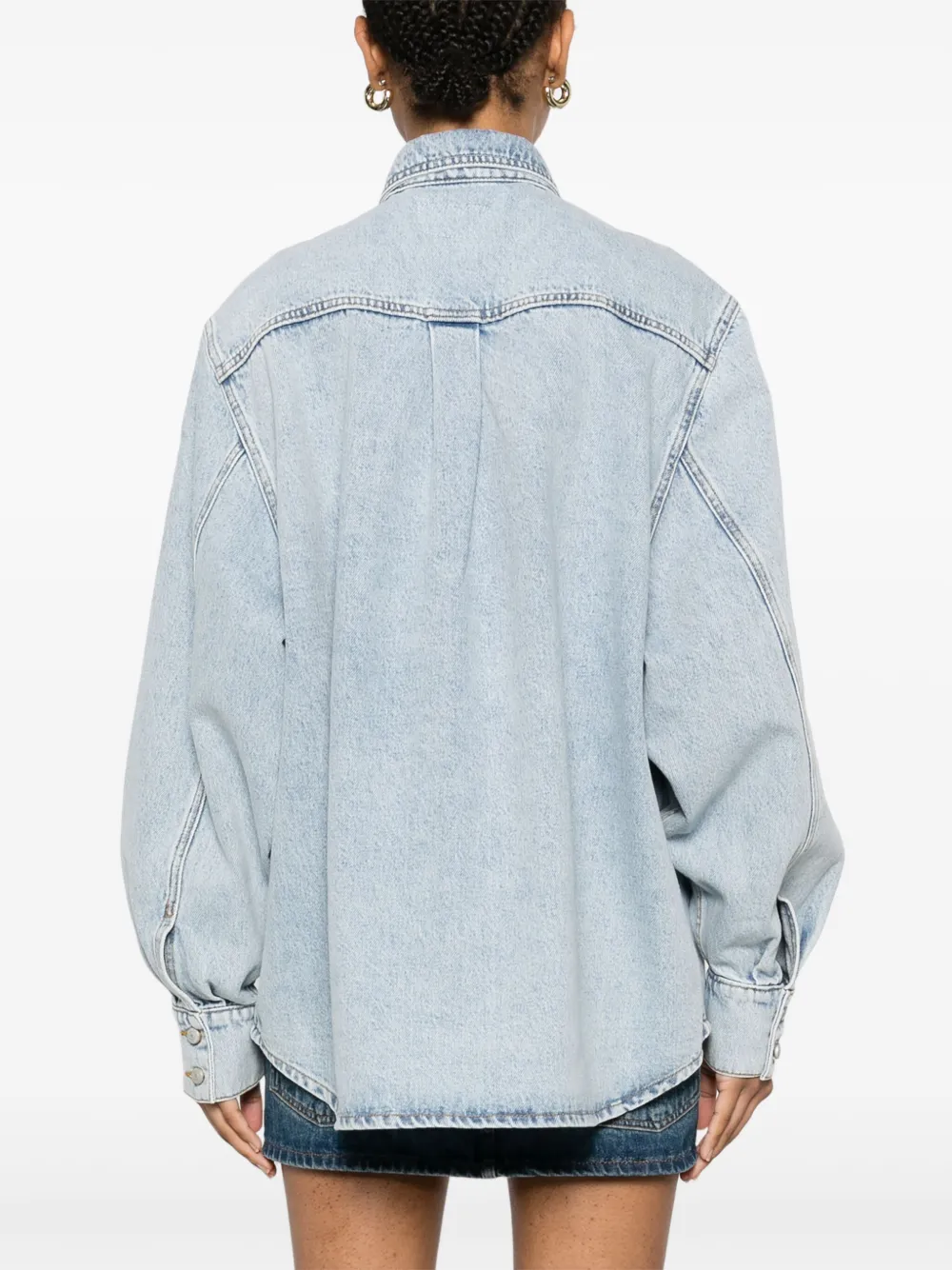 Magda Butrym Denim blouse Blauw