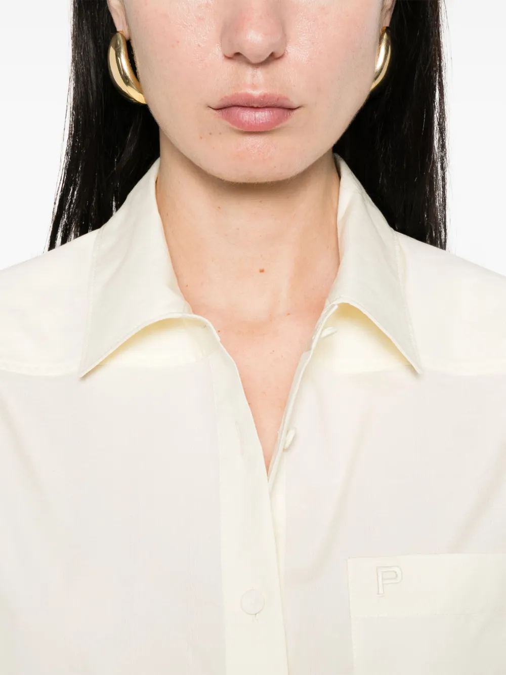 Philosophy Di Lorenzo Serafini Slim-fit blouse Geel