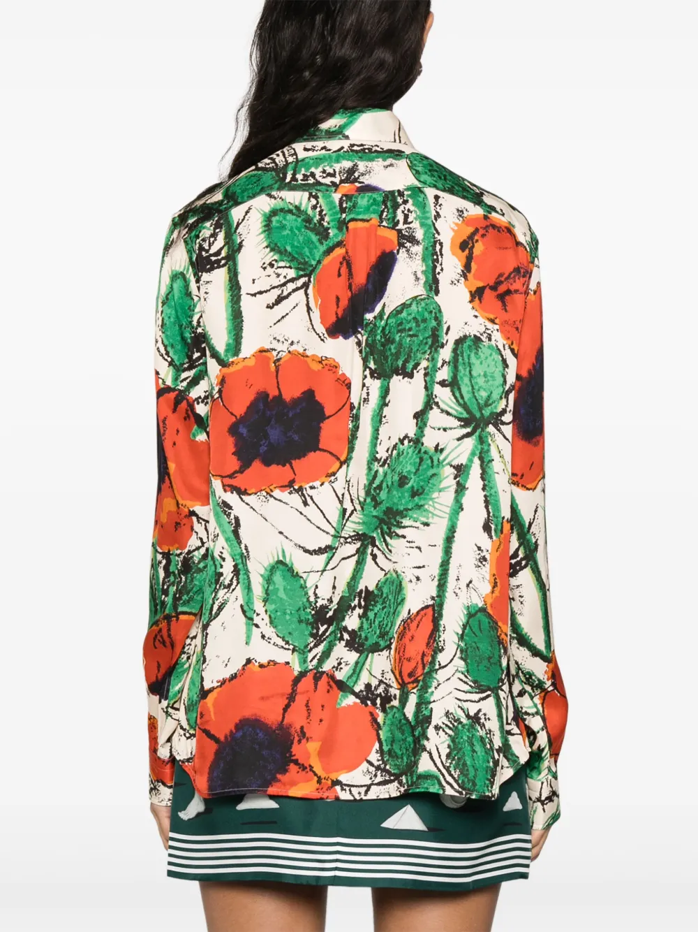 Wales Bonner Althea blouse Rood