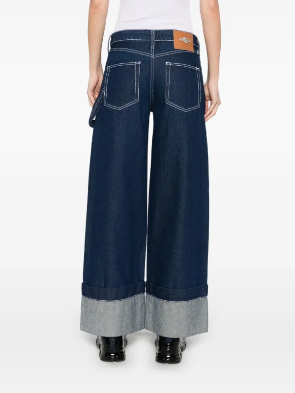 【SIMONE ROCHA】Embellished Carnation ボーイフレンドジーンズ Simone Rocha Embellished Carnation Jeans | Blue | FARFETCH