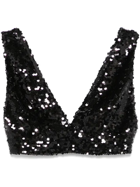 Philosophy Di Lorenzo Serafini sequinned cropped top