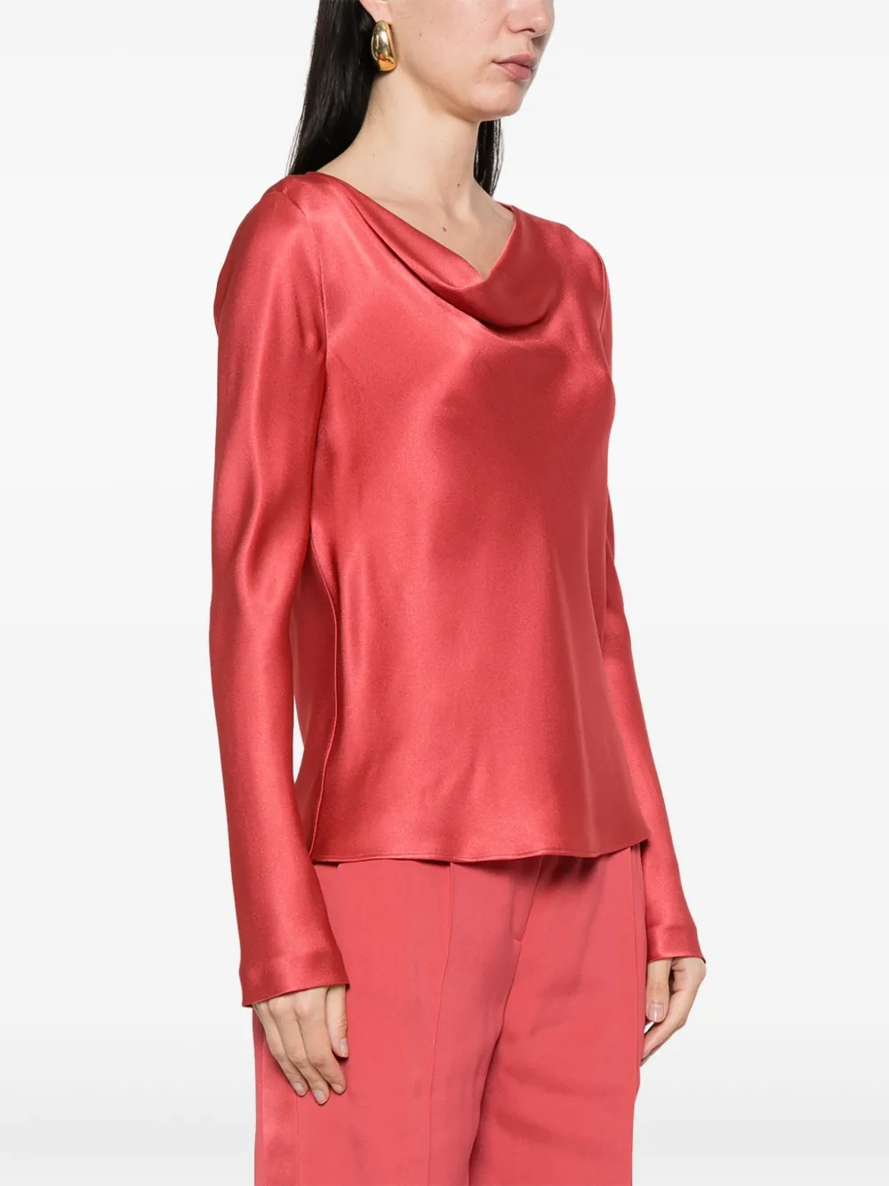 Alberta Ferretti Satijnen blouse Roze