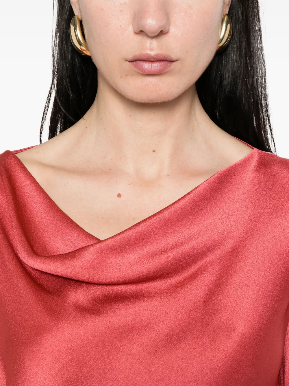 Alberta Ferretti Satijnen blouse Roze