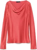 Alberta Ferretti satin blouse - Pink
