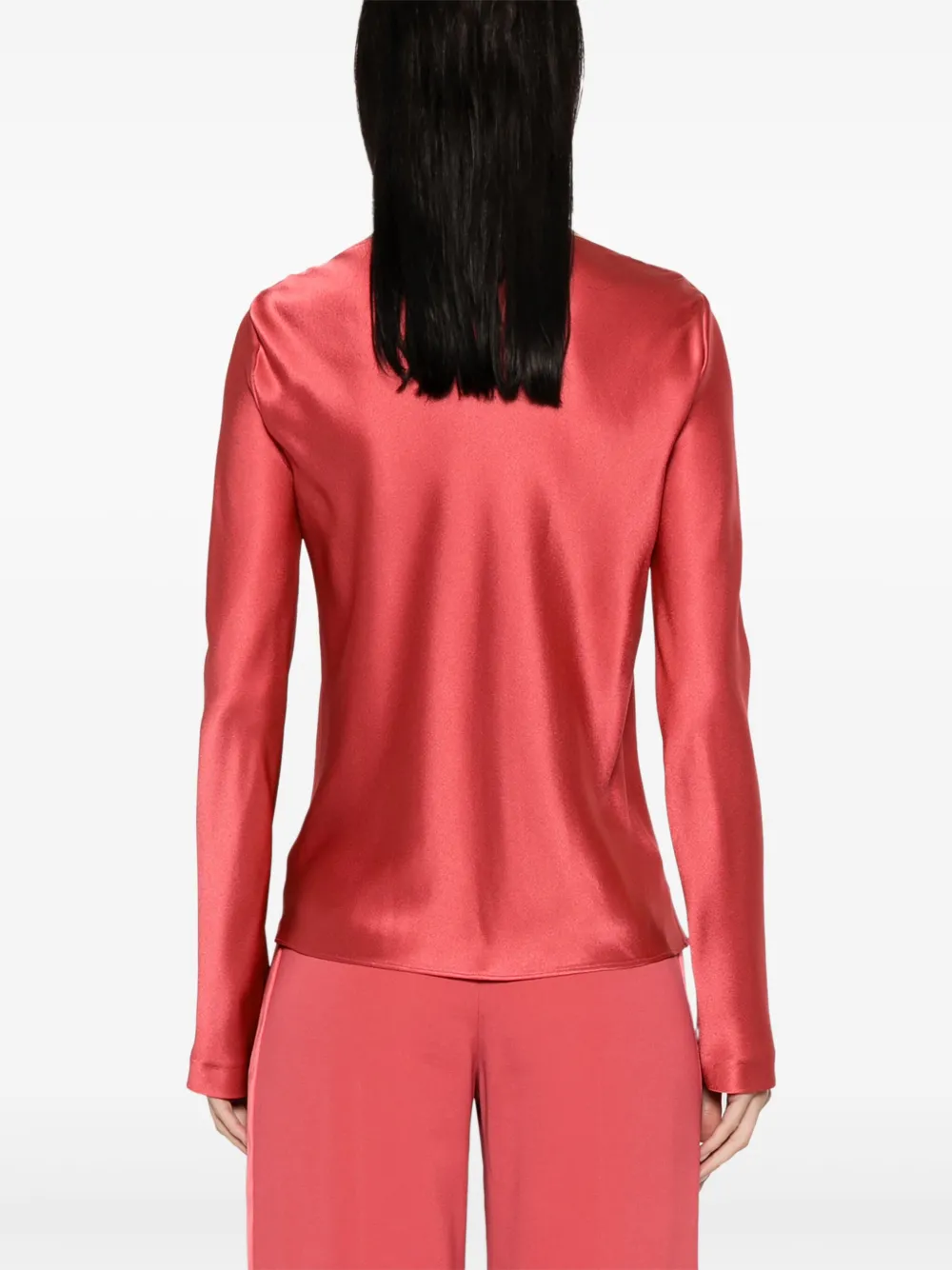 Alberta Ferretti Satijnen blouse Roze