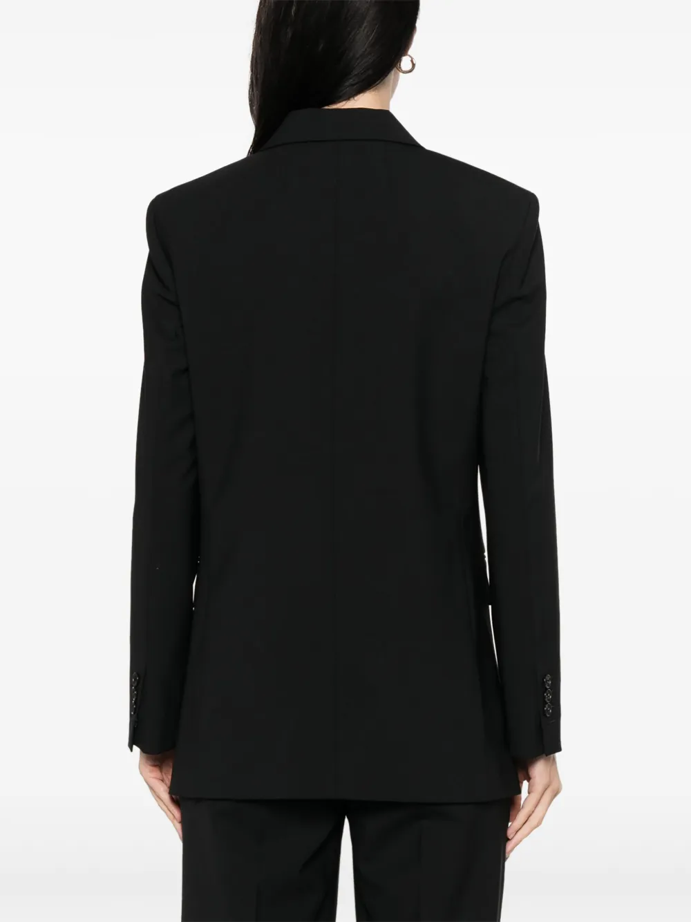 Theory Blazer met enkele rij knopen Zwart