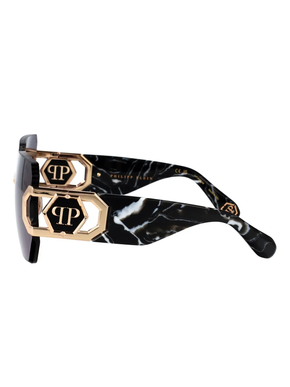 Philipp Plein Eyewear SPP1330300 ROSE GOLD BLUE Zwart
