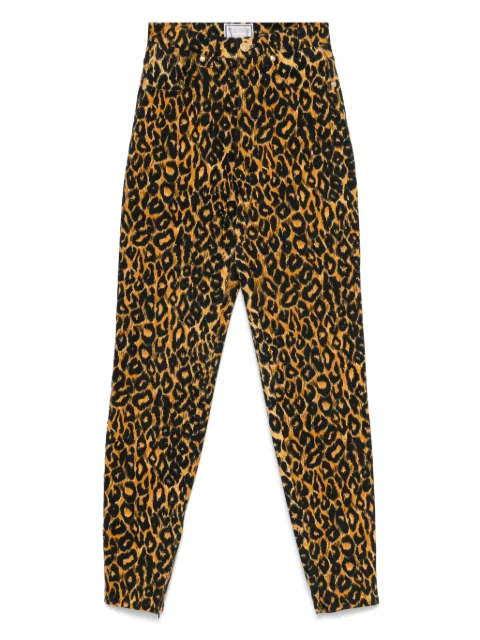 Versace Pre-Owned 2000s leopard-print jeans