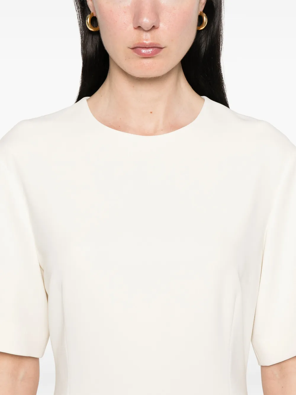 Theory Boxy mini-jurk Wit