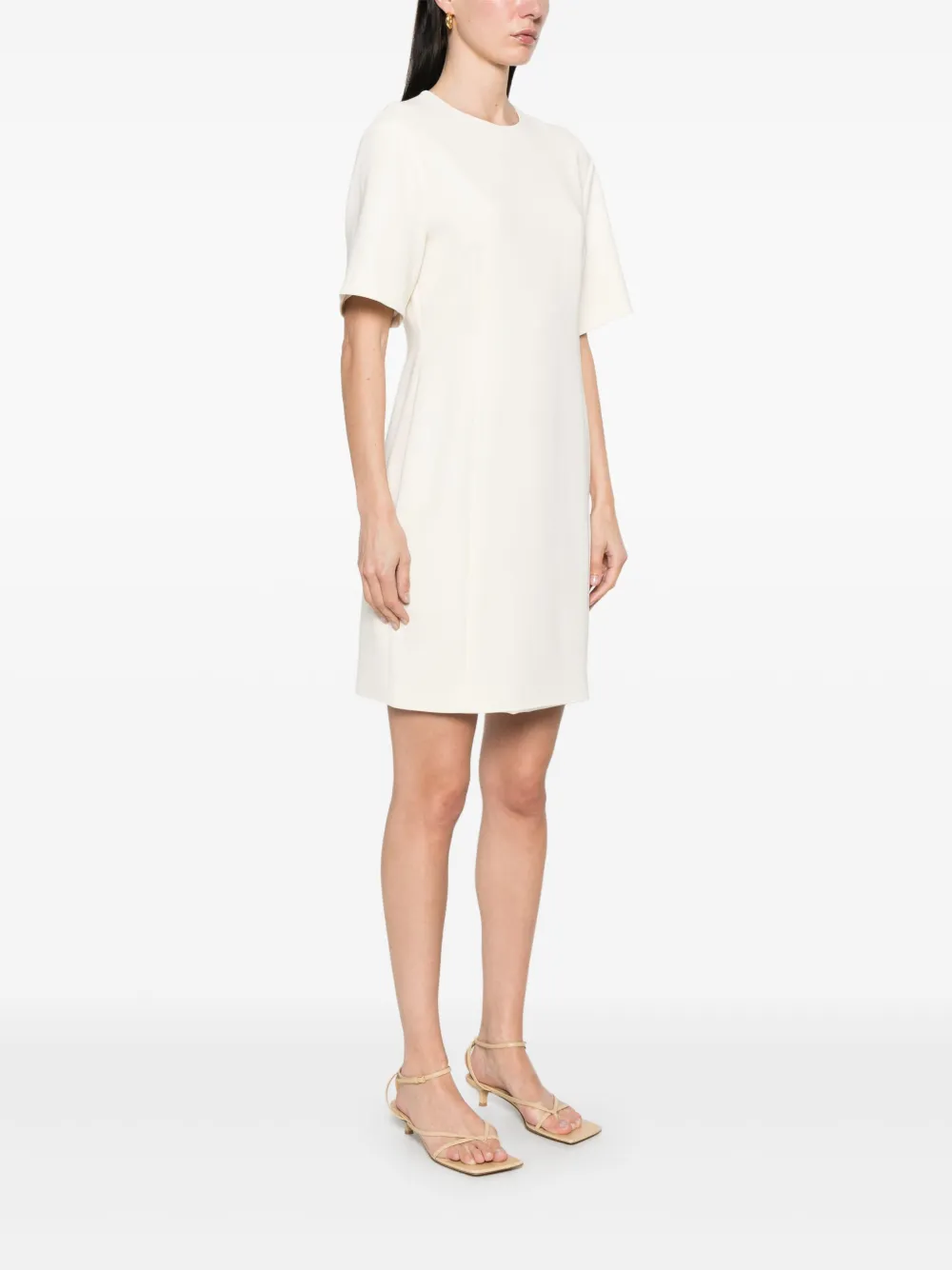Theory Boxy mini-jurk Wit