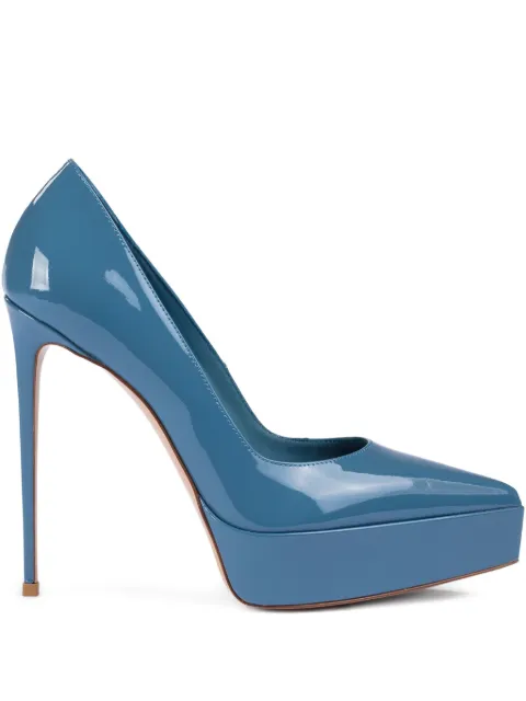 Le Silla Uma patent-leather platform pumps
