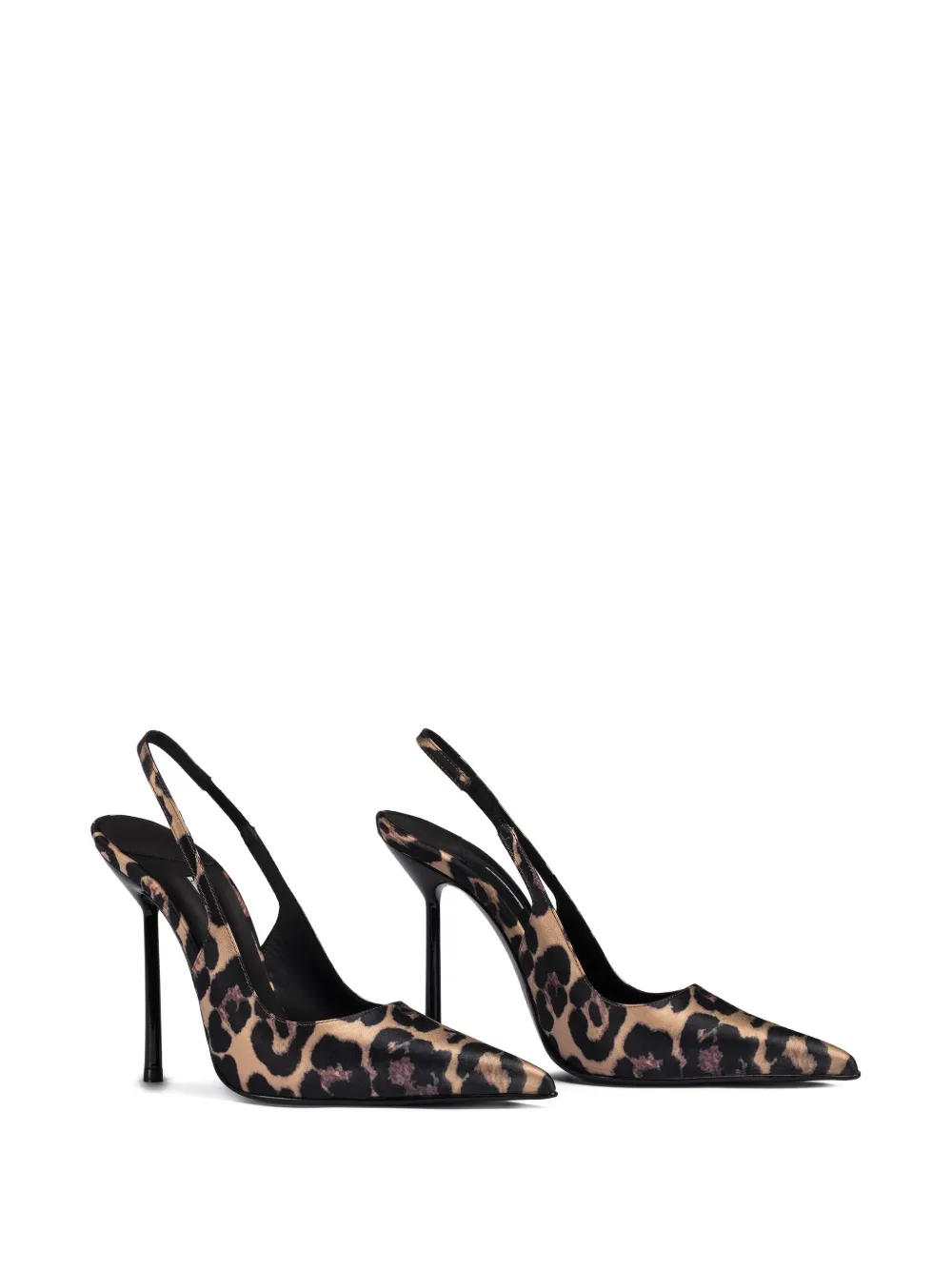 Le Silla 120mm Bella leopard-print slingback pumps Neutrals