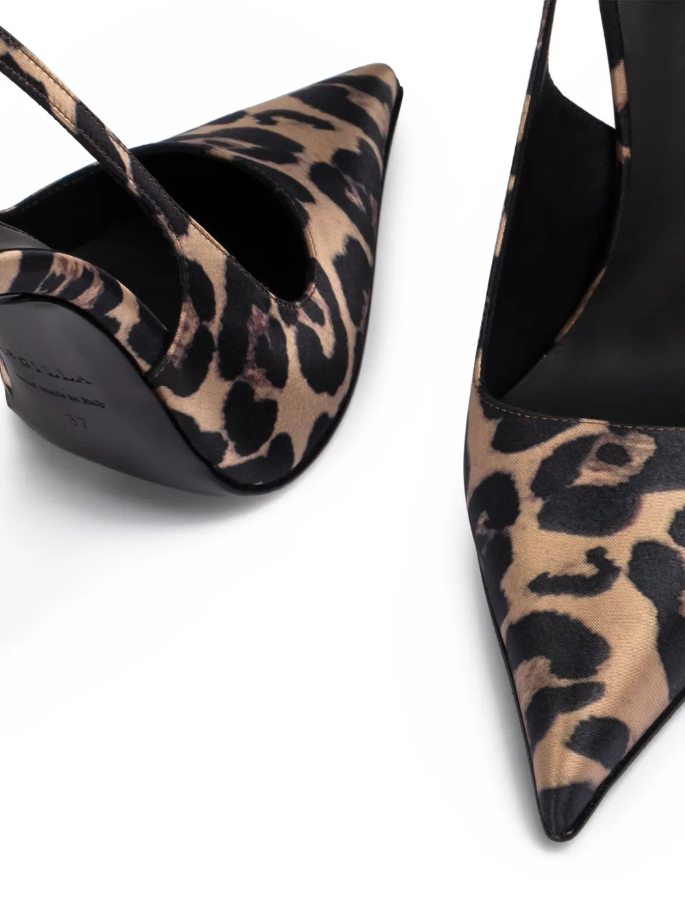 Le Silla 120mm Bella leopard-print slingback pumps Neutrals