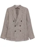 Tagliatore striped blazer - Brown