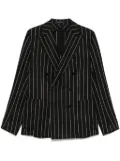 Tagliatore striped blazer - Black