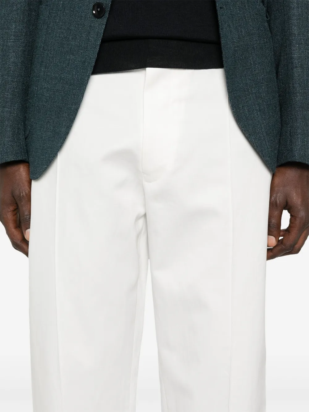 Zegna Broek met toelopende pijpen Wit