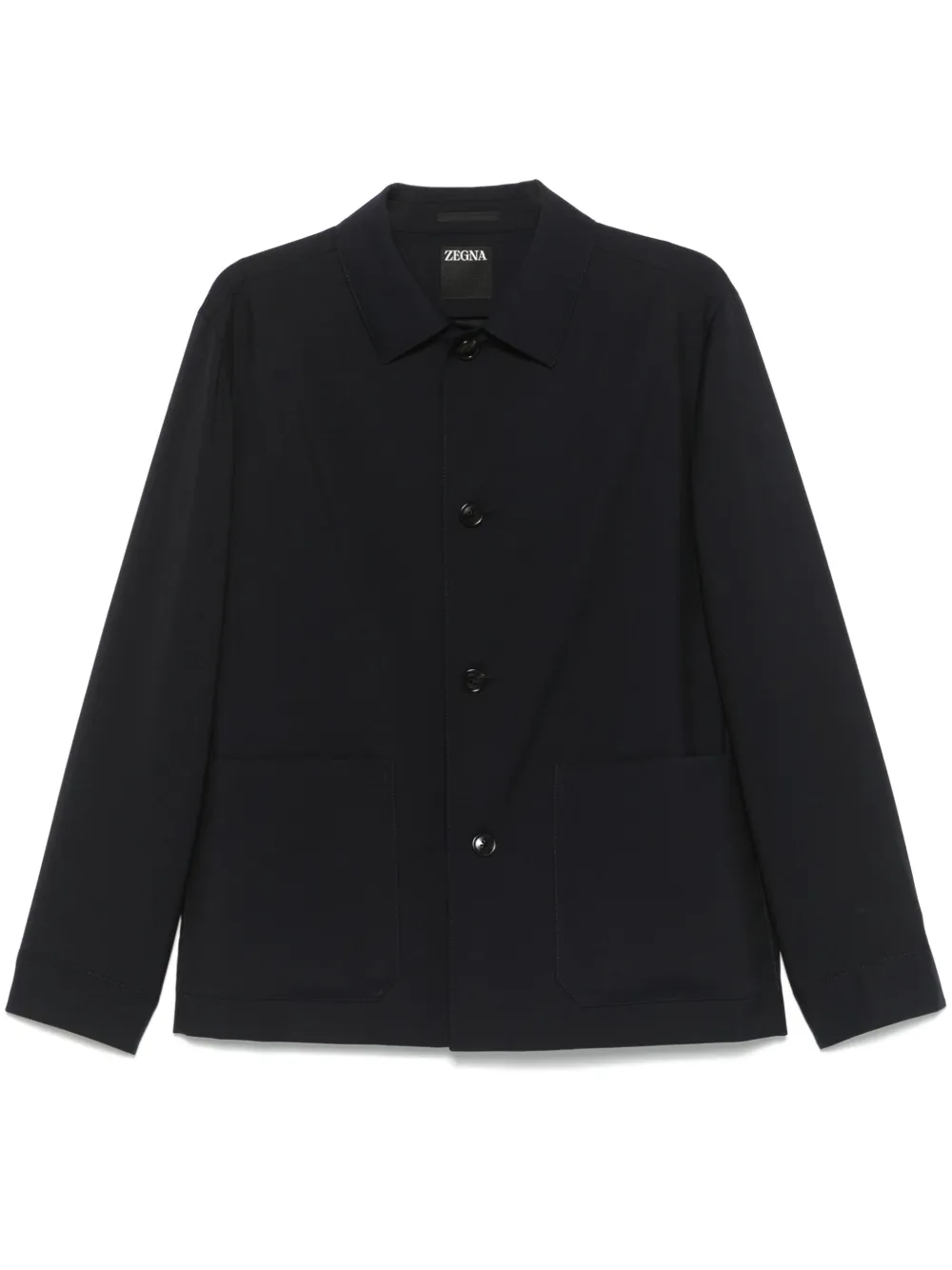 Zegna Shirtjack met knopen Blauw