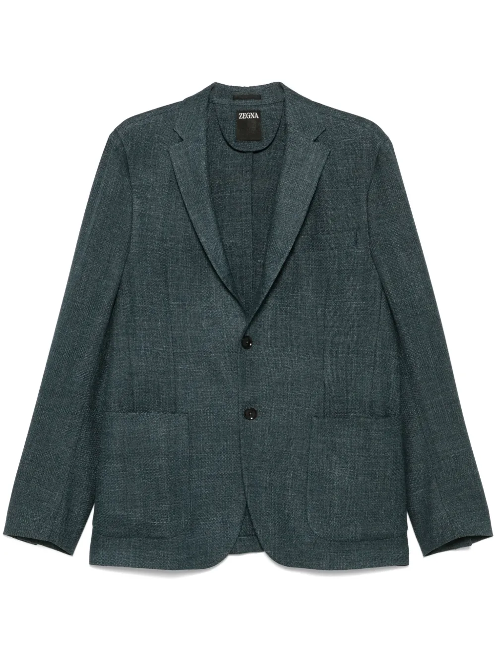 Zegna Blazer met knopen Blauw