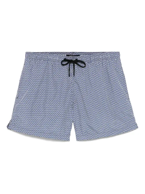Short de bain à imprimé géométrique - Tagliatore - Modalova