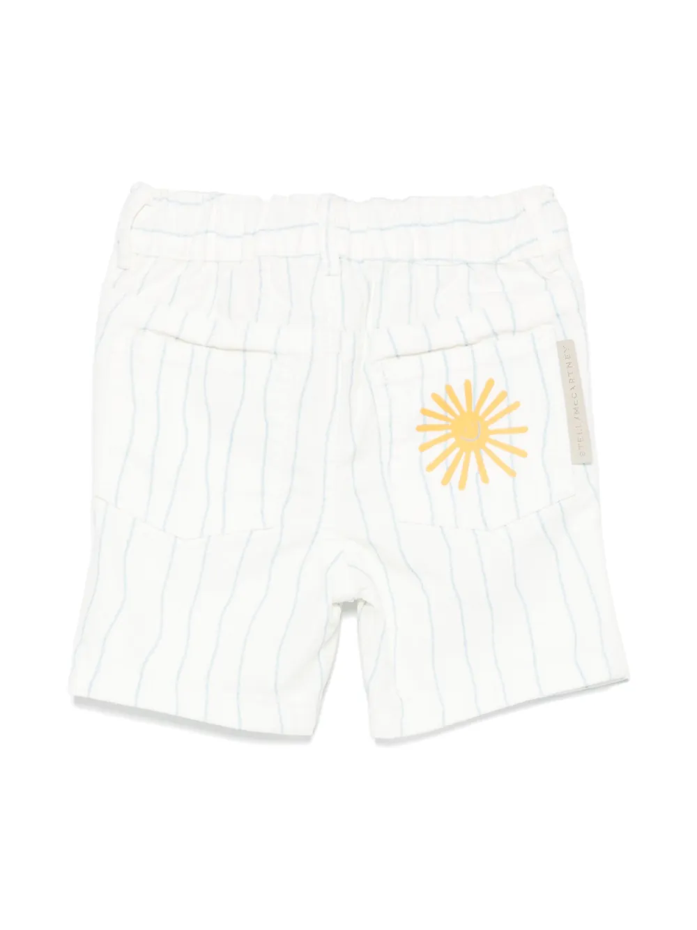 Stella McCartney Kids Gestreepte shorts - Wit