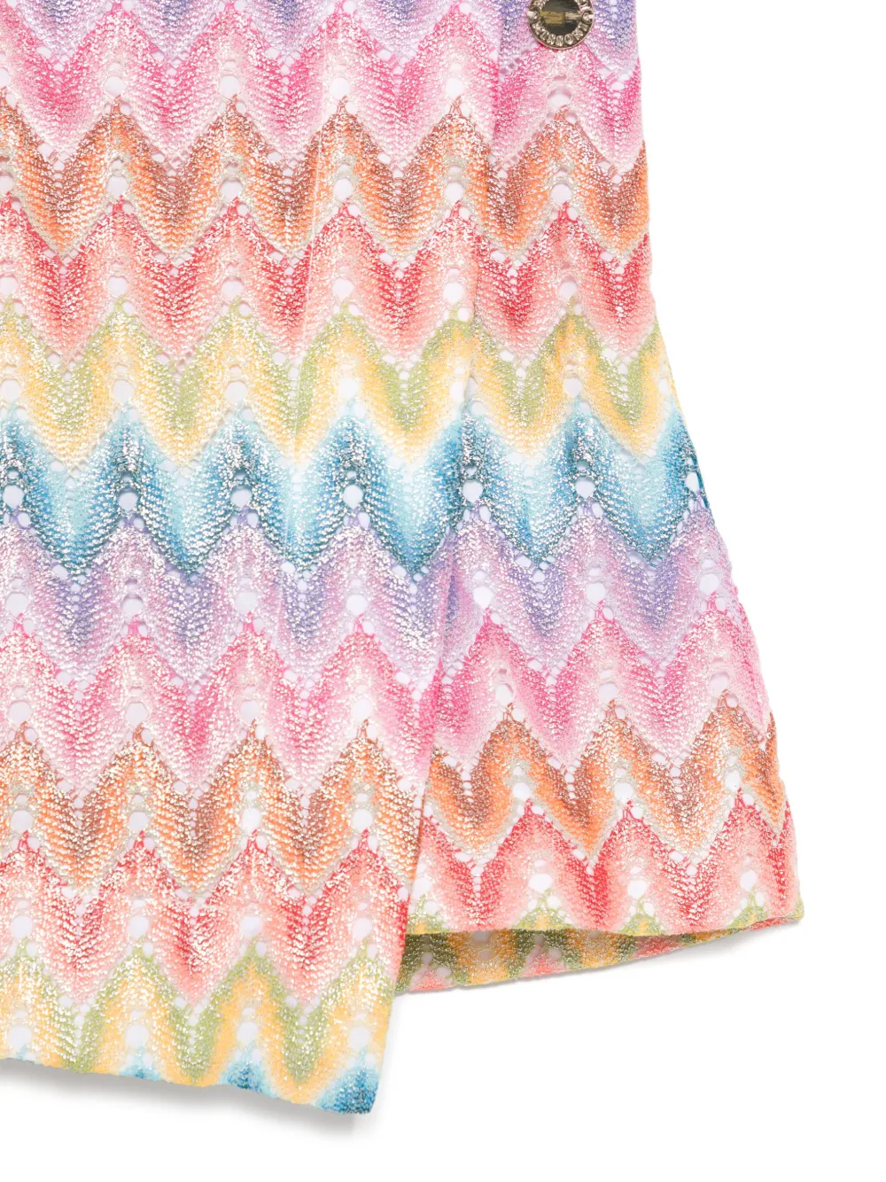 Missoni Kids Shorts met zigzag-patroon Blauw