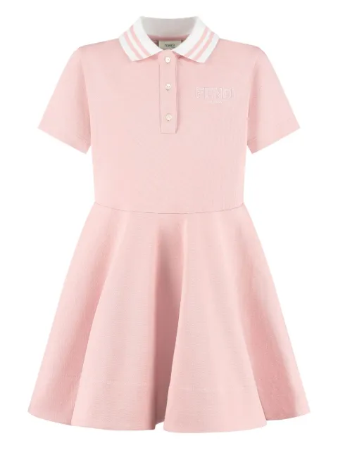 Fendi Kids Kleid mit Poloshirtkragen