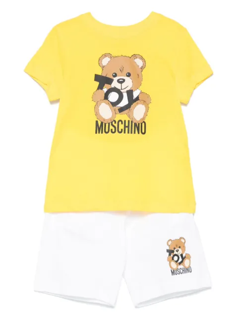 Moschino Kids Teddy Bear-print shorts set