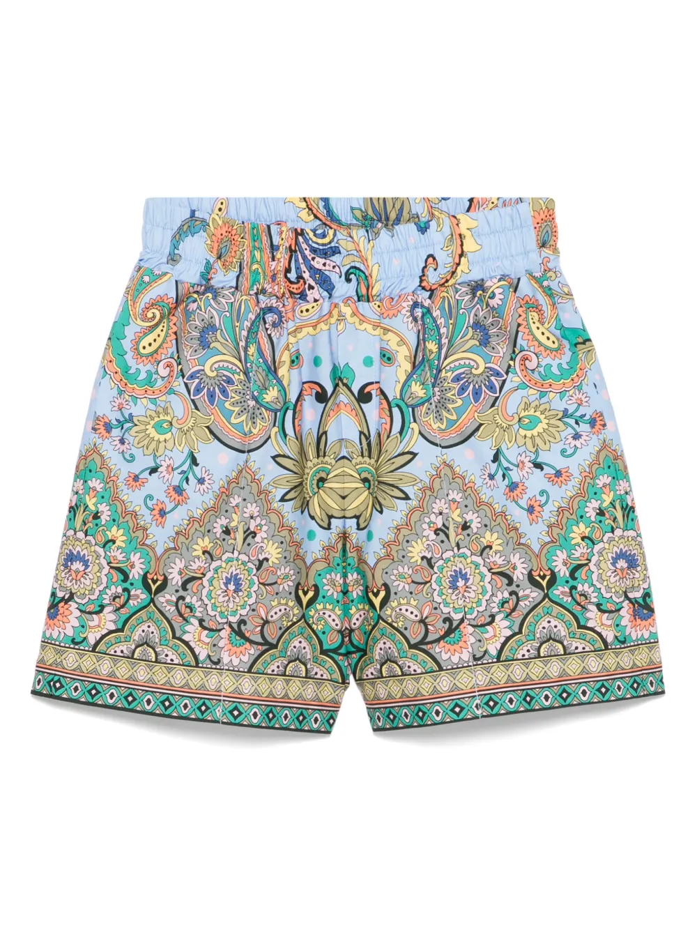 ETRO KIDS Shorts met bloe print Blauw