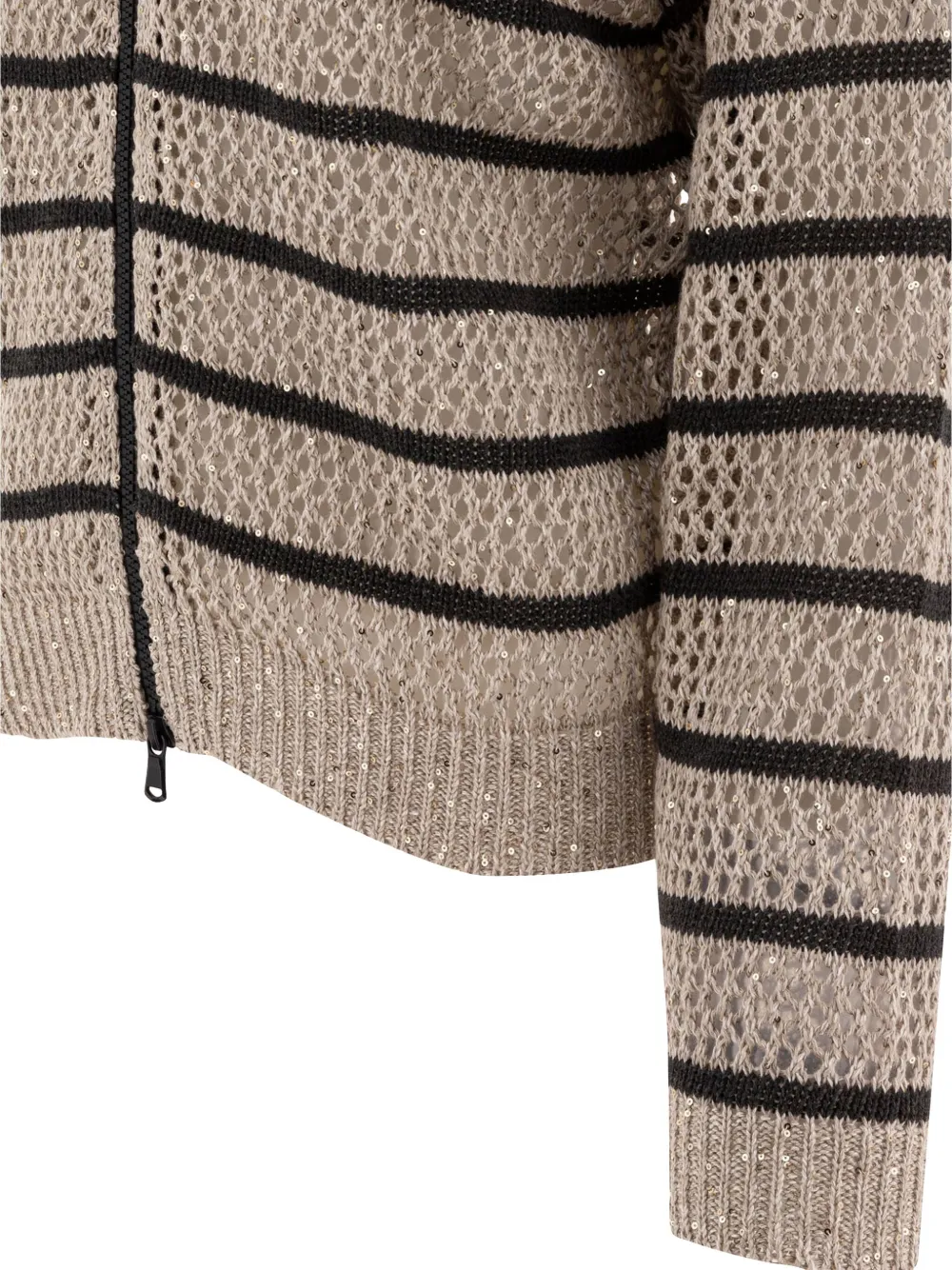 Brunello Cucinelli Gestreept vest Beige