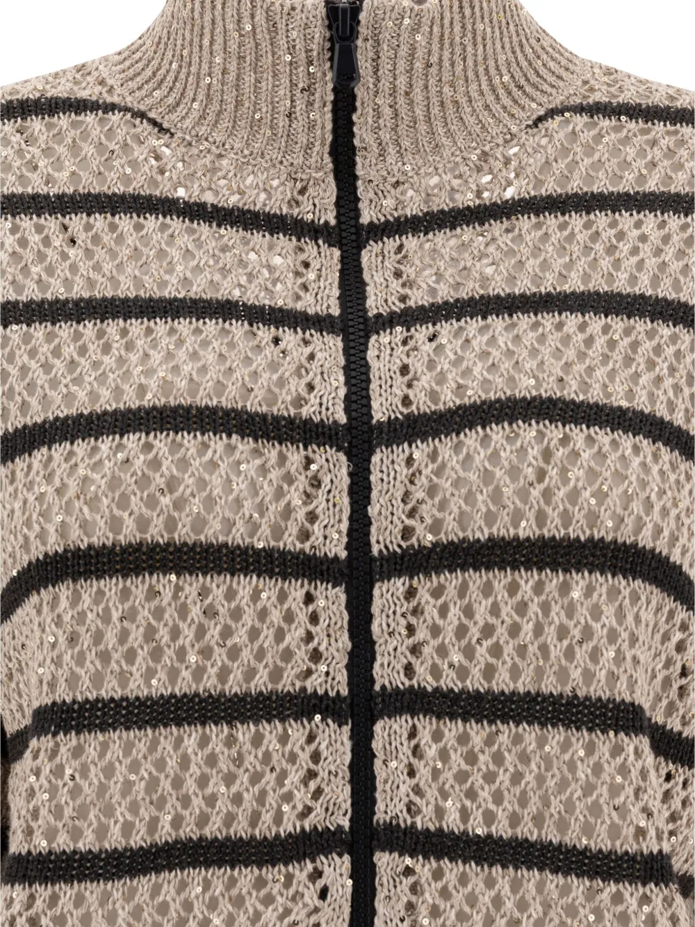 Brunello Cucinelli Gestreept vest Beige