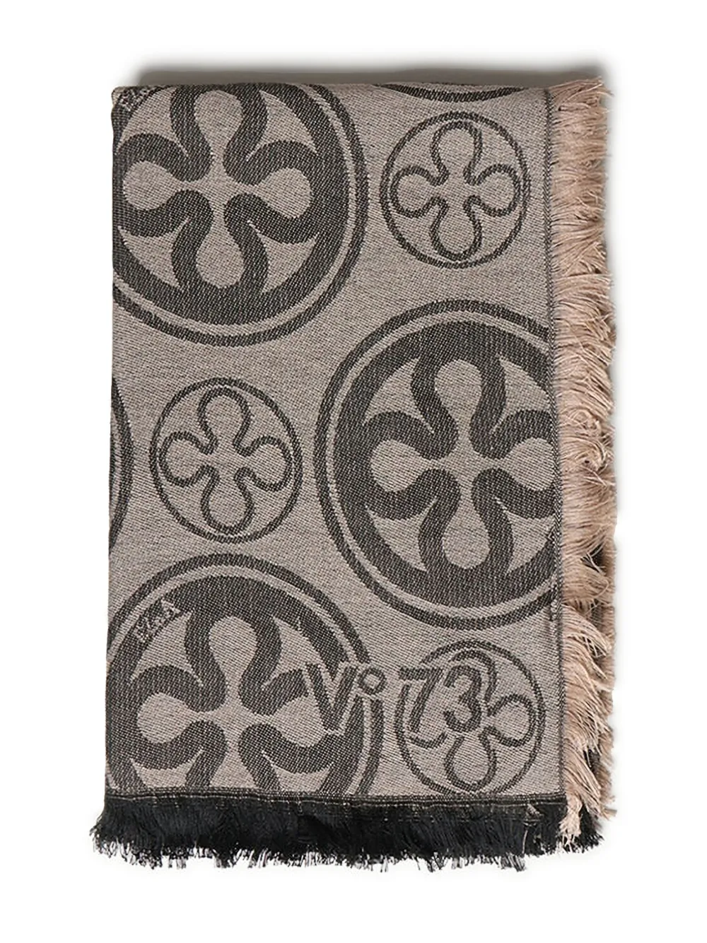 logo-intarsia scarf