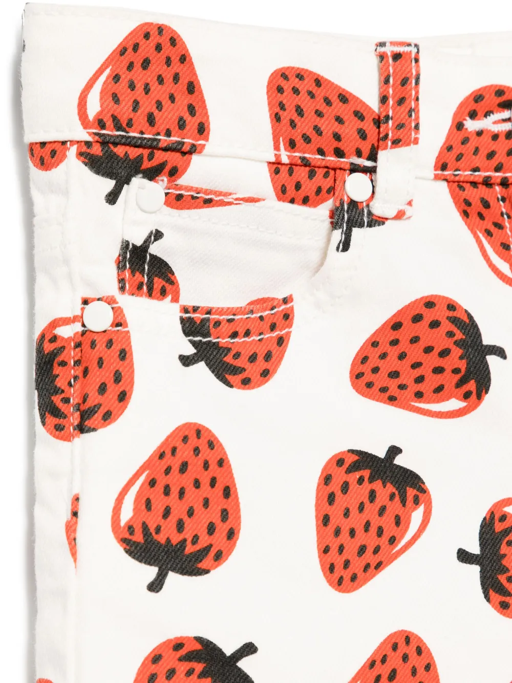 Stella McCartney Kids Shorts met aardbeienprint Wit