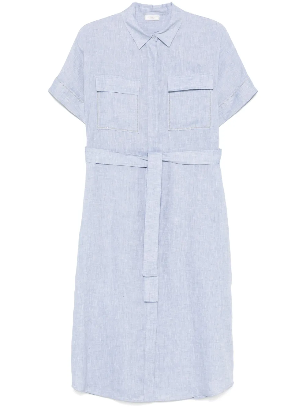 Peserico vestido midi con forro | azul | Image 1
