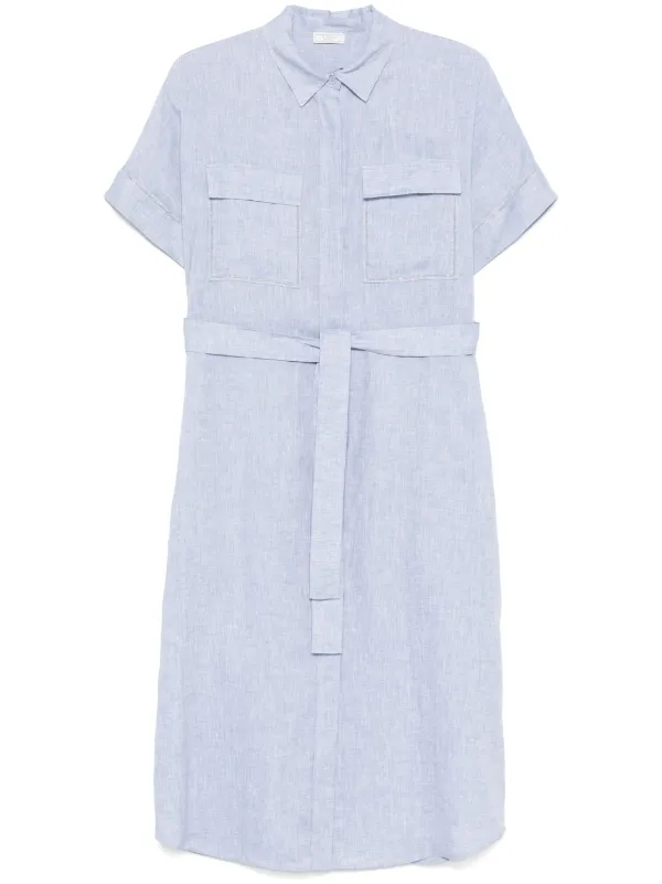 パーティードレス PESERICO Linen midi dress 28734219_58070665_600.jpg