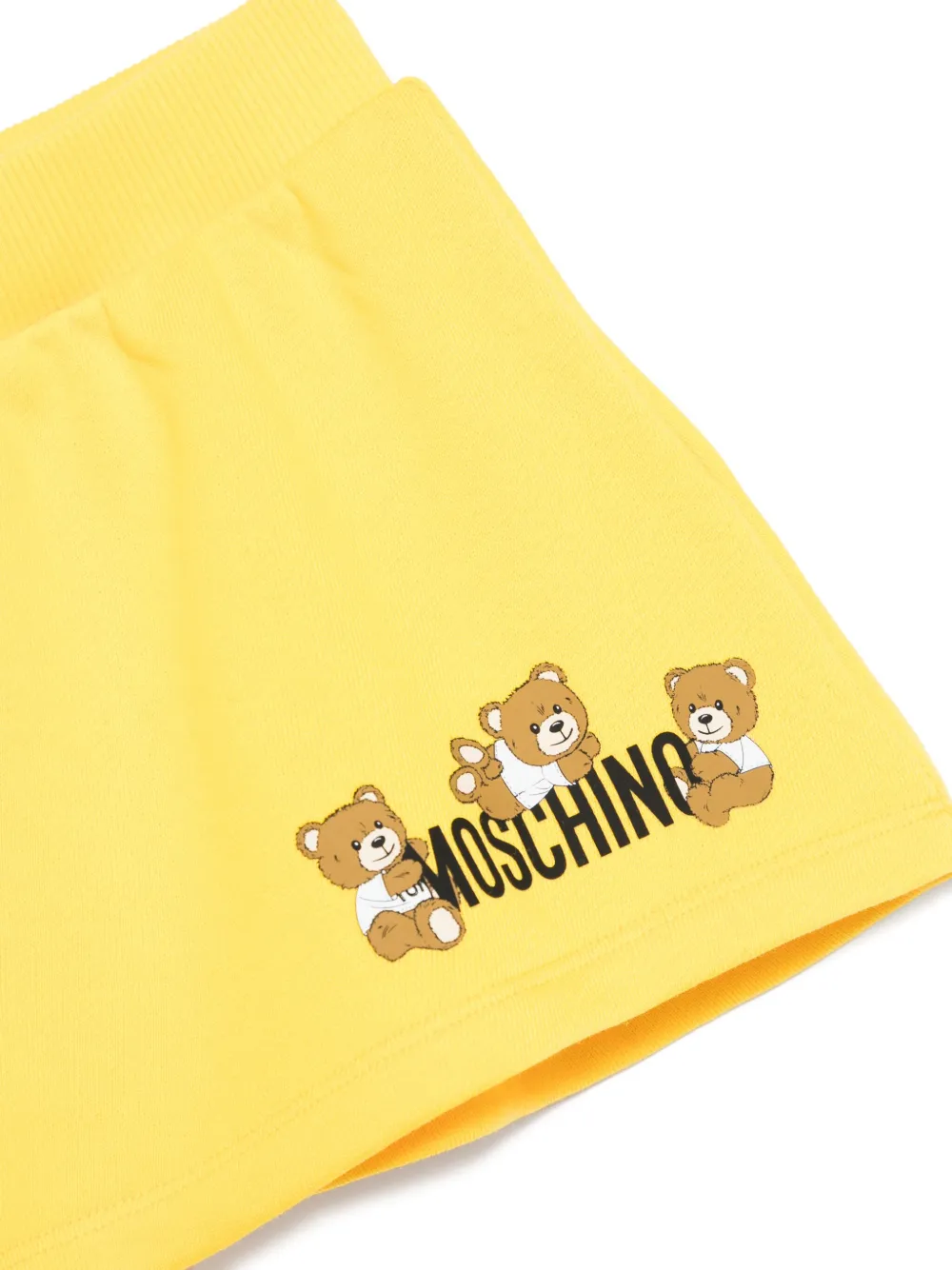 Moschino Kids Shorts met teddybeerprint Wit
