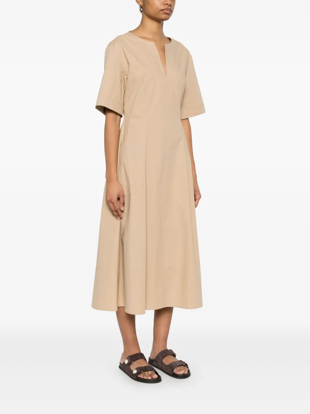 Antonelli Milano midi-jurk Beige