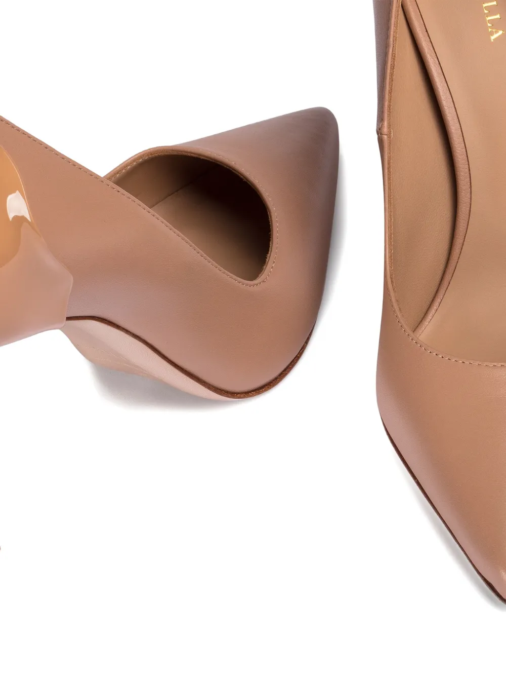 Le Silla 100mm Petalo pointed-toe pumps Neutrals