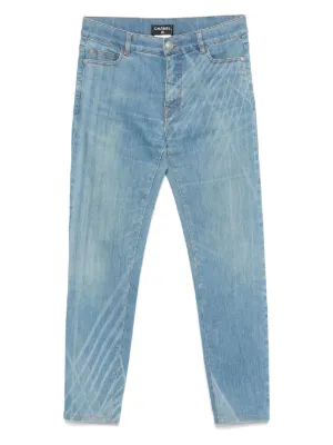 Acne Studios トロンプルイユ パンツ | ブルー | FARFETCH JP