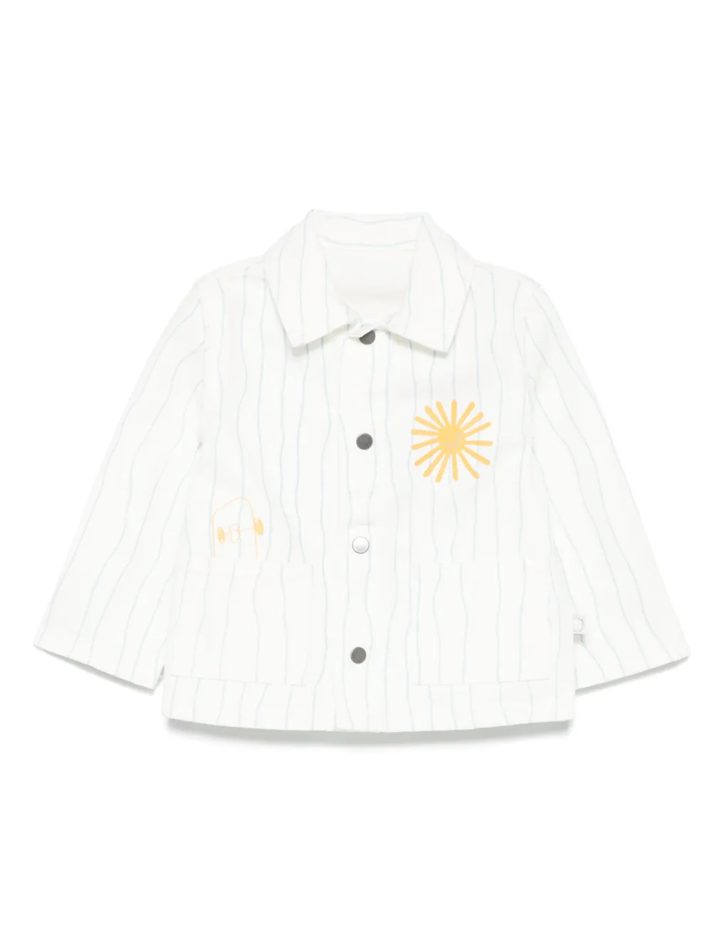 Stella McCartney Kids Gestreept jack Wit