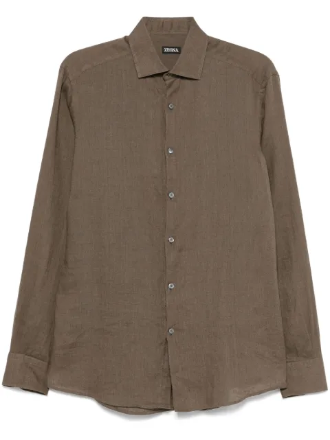 Zegna camisa de lino