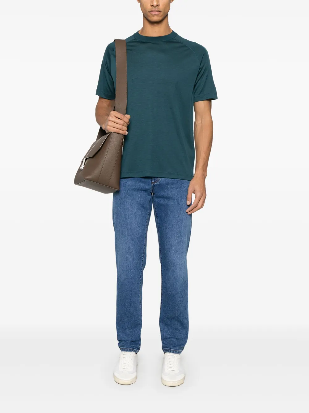 Zegna Wollen T-shirt - Groen