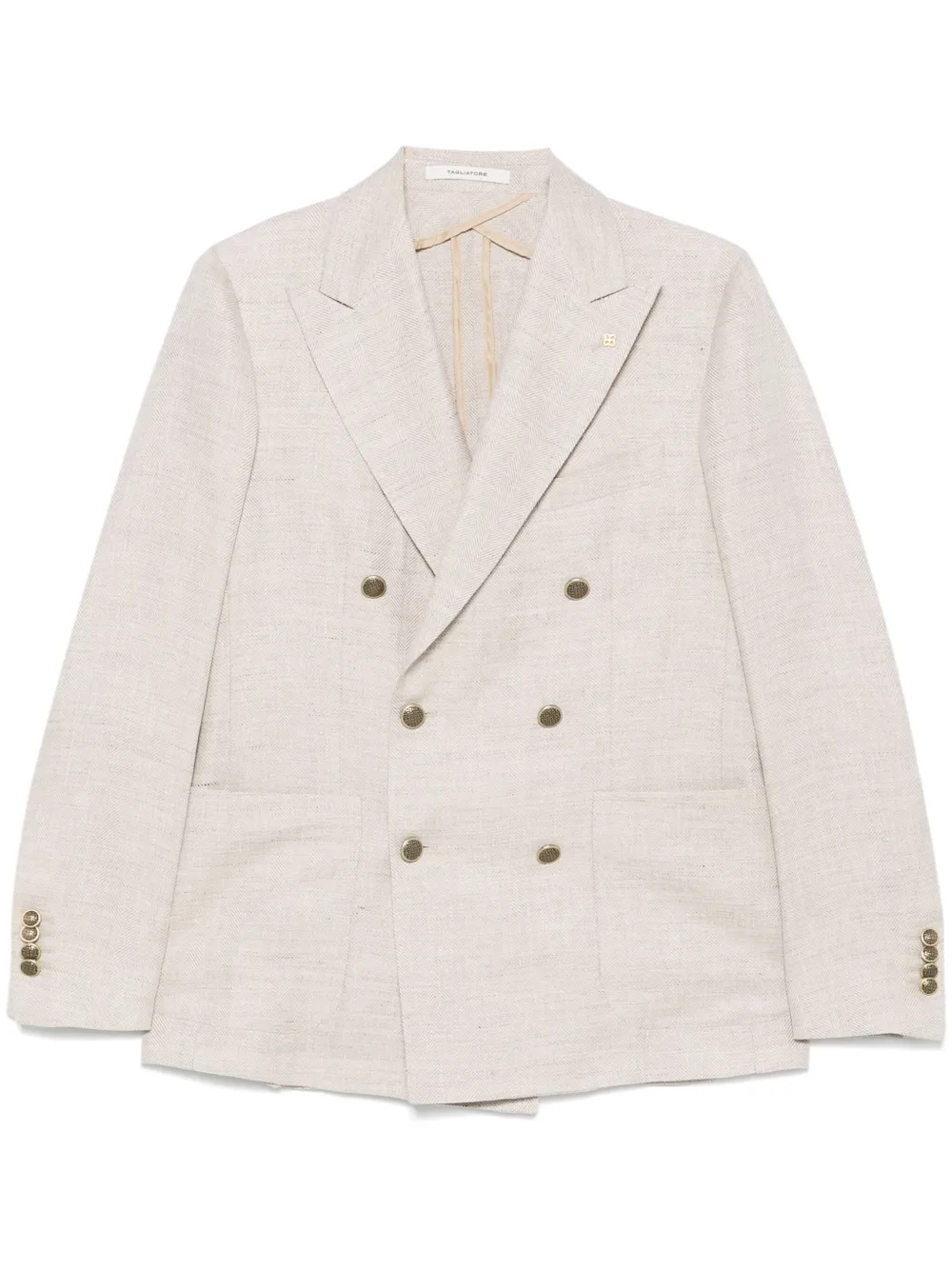 Tagliatore Blazer met dubbele rij knopen Beige