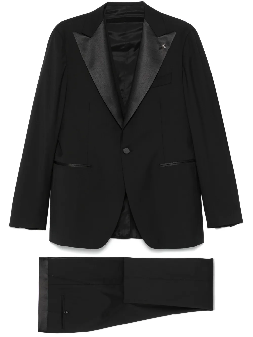 Tagliatore virgin wool suit - Nero