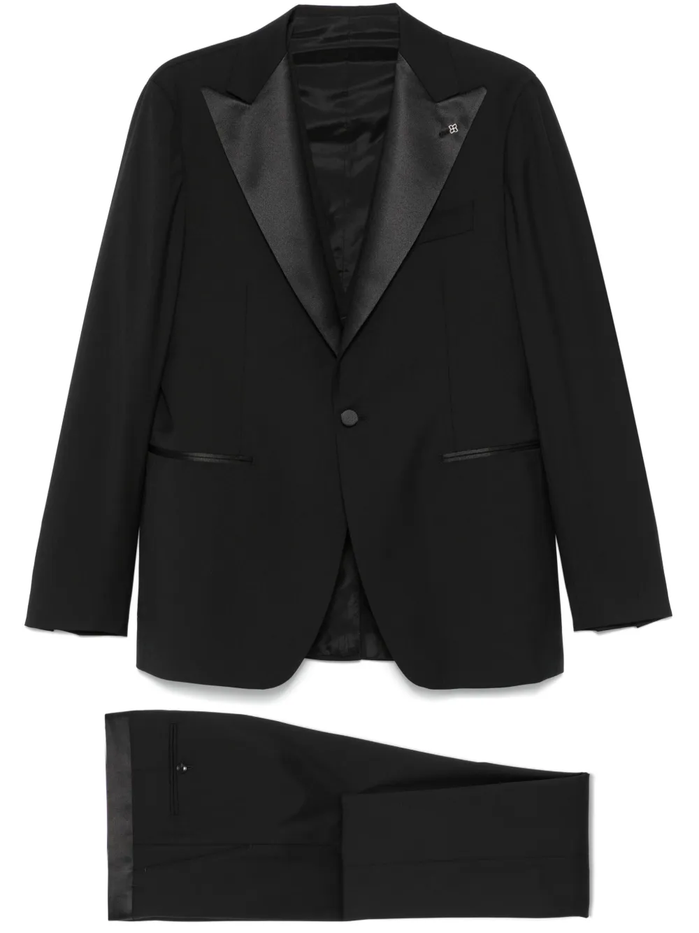 Tagliatore virgin wool suit | Black | Image 1