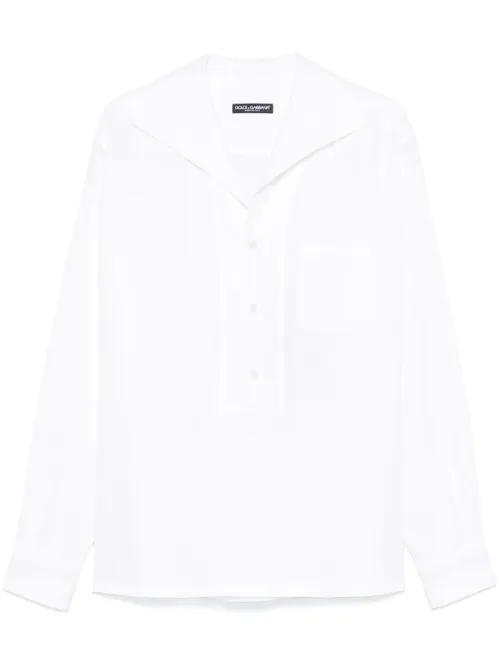 Chemise en lin à manches longues - Dolce & Gabbana - Modalova