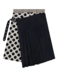 Charles Jeffrey Loverboy polka dot pleated skort - Blue