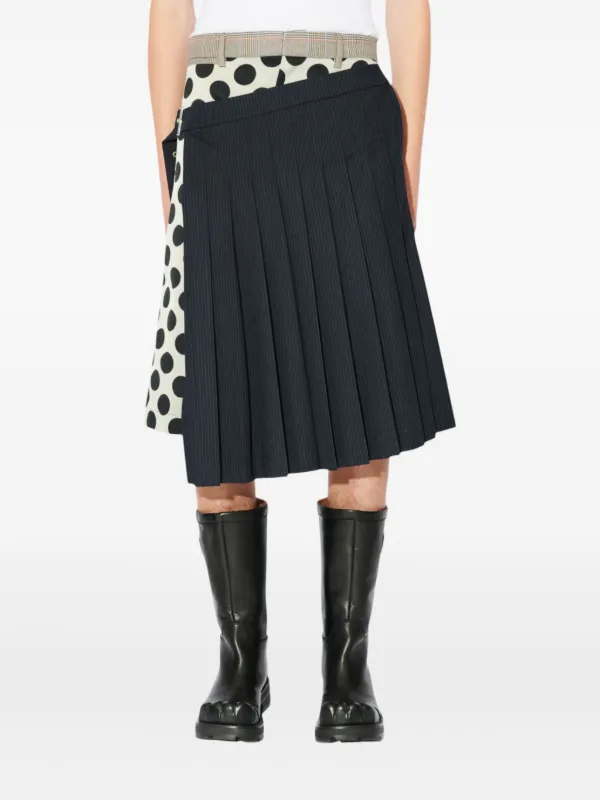 Charles Jeffrey LOVERBOY スカートパンツ ドット プリーツ Charles Jeffrey Loverboy ポルカドット プリーツスカート