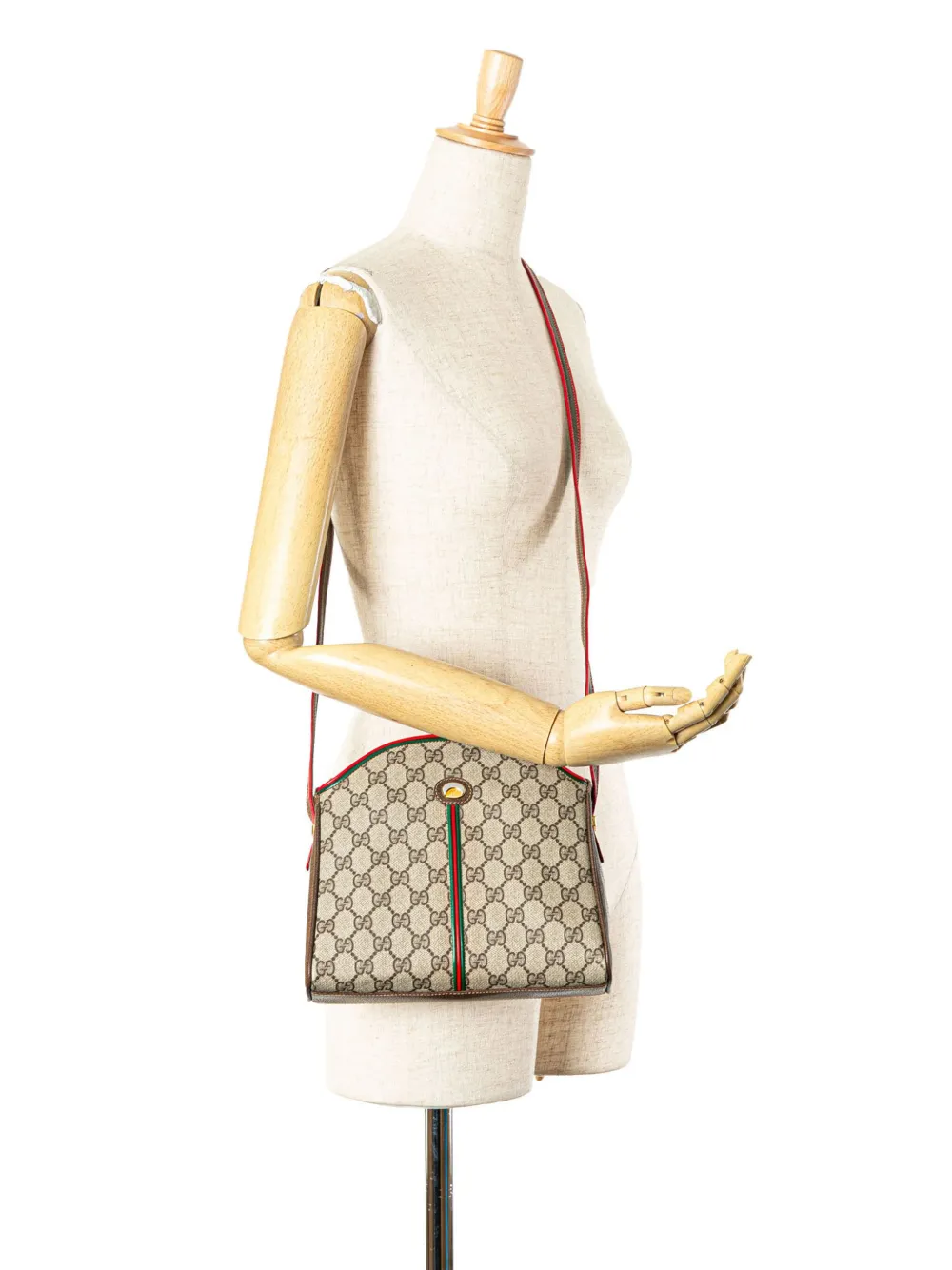 Gucci Pre-Owned 20th Century GG Supreme Web crossbody bag - Bruin