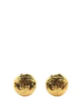 CHANEL Pre-Owned 1994 Gold Plated CC Clip On Earrings costume earrings